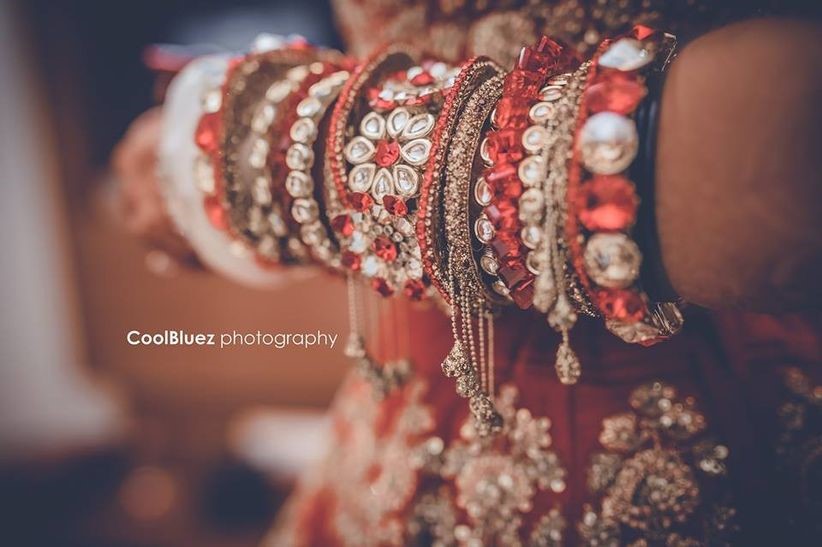 Bangles is a must-have in the bridal accessories set